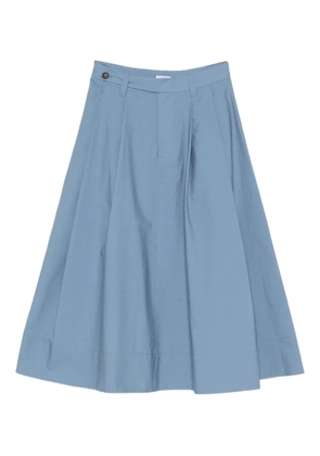 Brunello Cucinelli pleated cotton skirt - Blue