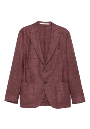 Eleventy single-breasted patch-pocket blazer - Red