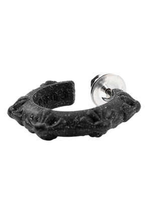 Chrome Hearts embossed single earring - Black