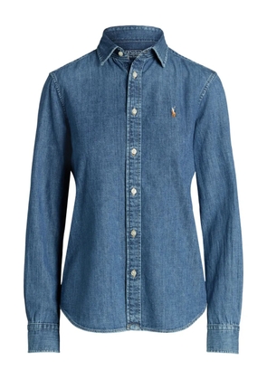 Polo Ralph Lauren embroidered-logo denim shirt - Blue