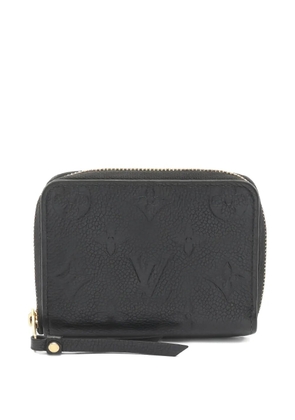 Louis Vuitton Pre-Owned 2021 monogram empreinte zipped coin purse - Black