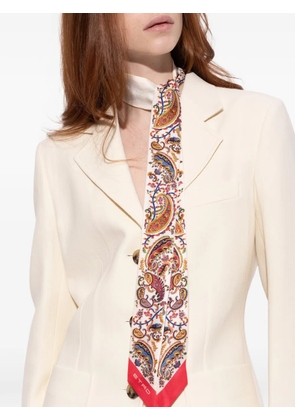 ETRO paisley logo scarf - Neutrals