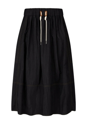 STUDIO TOMBOY drawstring-waist midi skirt - Black