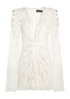 Jenny Packham Lady Love sequin-embellished mini dress - White