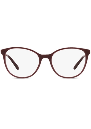 Dolce & Gabbana Eyewear logo-plaque glasses - Red