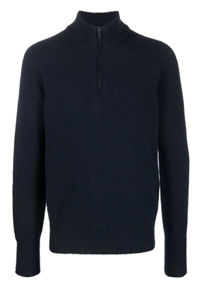 Drumohr zip-front knitted jumper - Blue