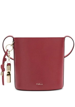 Furla Roxie charm leather bucket bag - Red