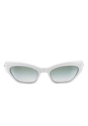 Chrome Hearts Hallla Baluuuu cat-eye sunglasses - White