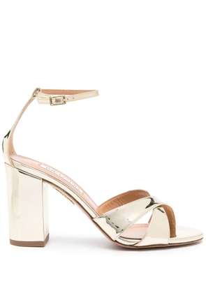 Aquazzura Divine 85mm caged sandals - Gold