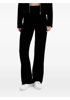 HUGO embroidered-logo trousers - Black