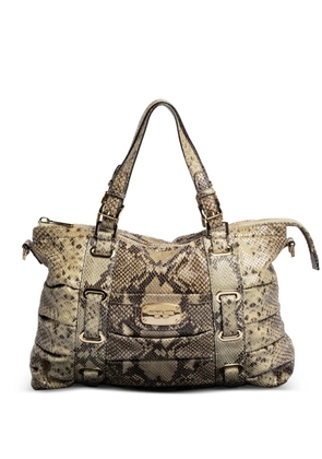 Michael Kors Vintage 2000 python-skin shoulder bag - Neutrals