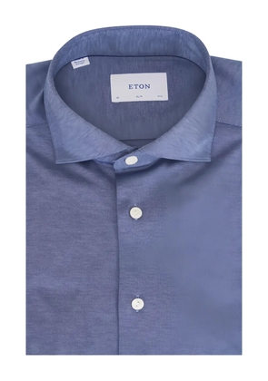 Eton button-front-fastening shirt - Blue