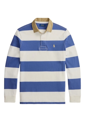 Polo Ralph Lauren striped-pattern long-sleeve polo shirt - Blue