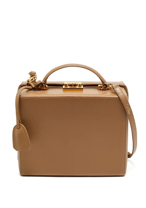Mark Cross Grace leather box bag - Brown