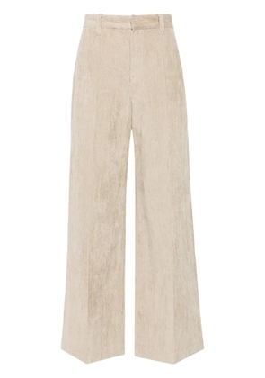 Brunello Cucinelli corduroy wide-leg trousers - Neutrals