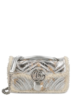 Gucci small GG Marmont shoulder bag - Silver