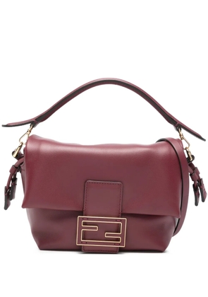 FENDI small Mamma Baguette leather tote bag - Red