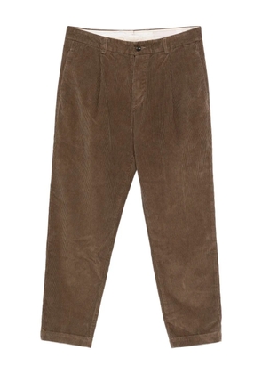 original vintage style pleated corduroy trousers - Brown