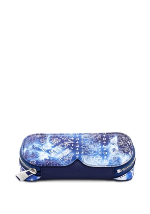 Louis Vuitton Pre-Owned Zip Sunglasses Case Limited Edition Monogram Bandana Leather GM pouch - Blue