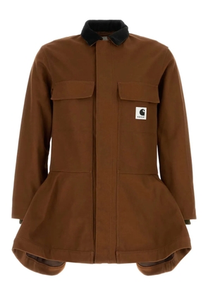 sacai x Carhartt WIP Duck Bonding Dress coat - Brown