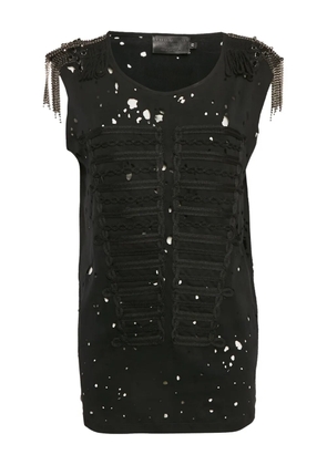 Philipp Plein crystal-embellishment tank top - Black