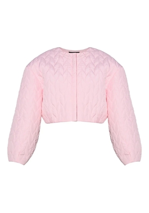 ANOUKI quilted embellished bomber jacket - Pink