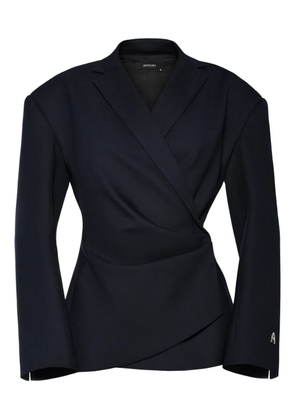 ANOUKI draped blazer - Blue