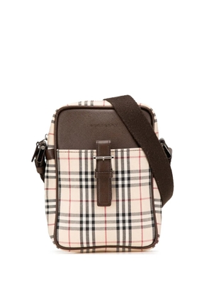 Burberry Pre-Owned 2000-2017 House Check Canvas crossbody bag - Brown