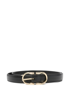 Maje buckle leather belt - Black