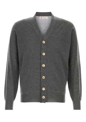 Brunello Cucinelli button-up cashmere cardigan - Grey