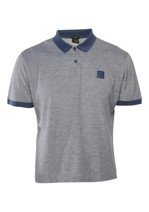 BOSS logo-detail cotton polo shirt - Grey
