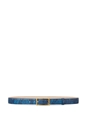 Versace floral buckle belt - Blue