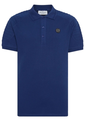 Philipp Plein pique polo shirt - Blue