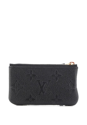 Louis Vuitton Pre-Owned Zip Key Monogram Empreinte Leather pouch - Black