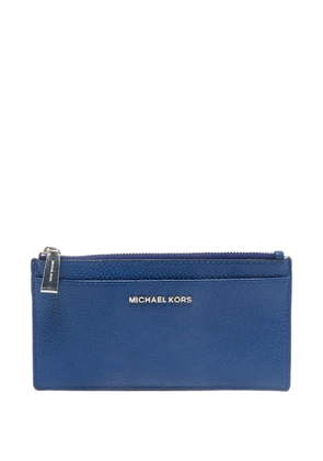 Michael Kors Vintage leather zip card holder - Blue