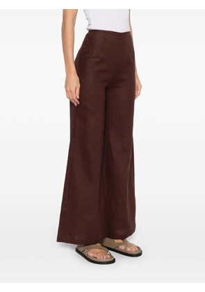 Faithfull the Brand Syna linen trousers - Brown