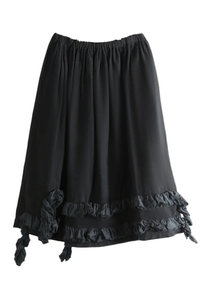 Comme des Garçons TAO ruffled midi skirt - Black