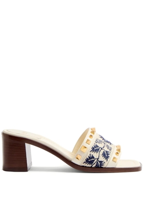 Valentino Garavani 60mm County block-heel sandals - White