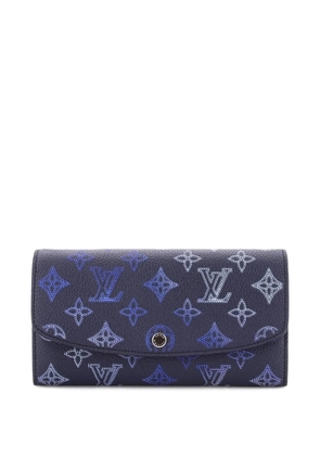 Louis Vuitton Pre-Owned Iris Wallet NM Flight Mode Mahina Leather small wallets - Blue