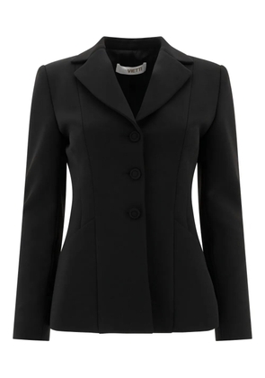 F.It three-button fitted jacket - Black