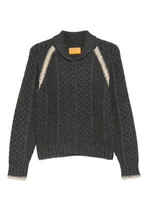 Guest In Residence cable marlowe cardigan - Grey