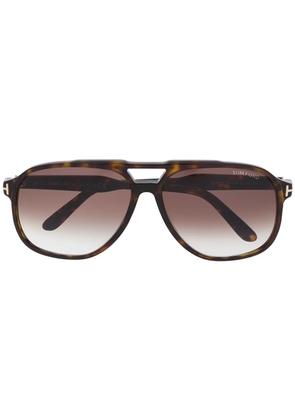 TOM FORD Eyewear FT0753 pilot-frame sunglasses - Brown