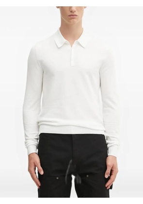HUGO buttoned knitted polo shirt - White
