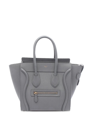 Celine Pre-Owned 2010-2025 Micro Leather Luggage tote bag - Grey