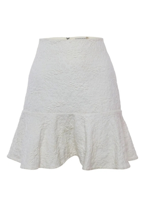 alice + olivia jacquard flared mini skirt - White