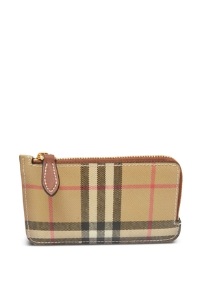 Burberry Pre-Owned Vintage Check zip card holder - Neutrals