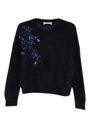 Blugirl sequin floral sweater - Blue