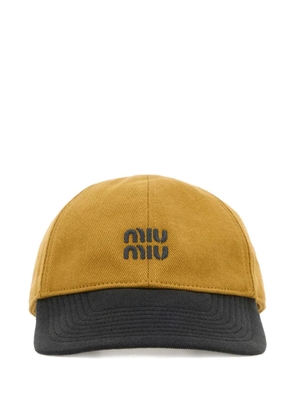 Miu Miu cotton cap - Brown