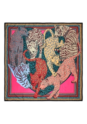 Bimba y Lola leopard-print scarf - Pink