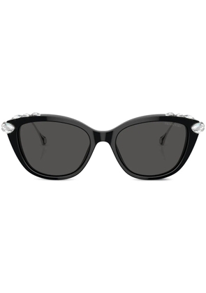 Swarovski Eyewear crystal-embellished cat-eye frame sunglasses - Black